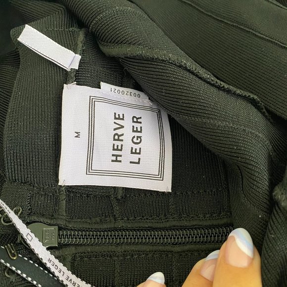 Herve Leger Asymmetrical Bandage Dress - Picture 3 of 3